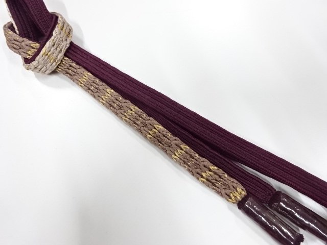 JAPANESE HAND-TIED OBIJIME CORD / UNUSED